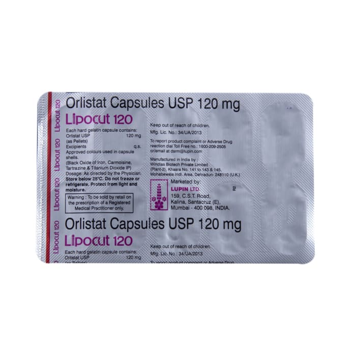 Lipocut 120mg Capsule (10'S)