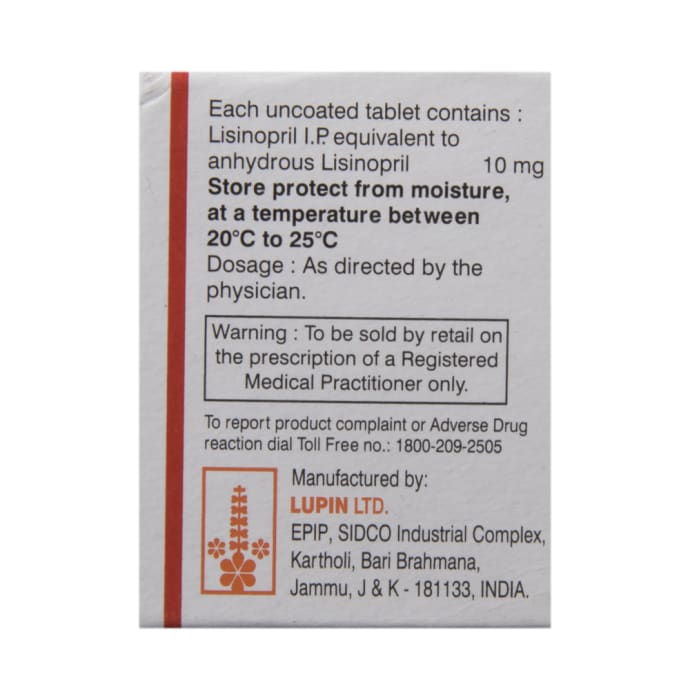 Lipril 10mg Tablet (15'S)