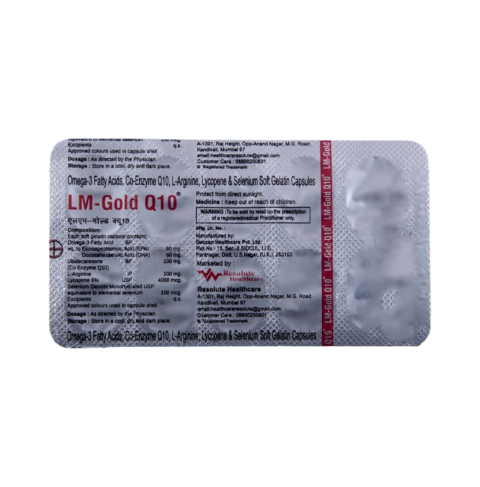 LM-Gold Q10 Soft Gelatin Capsule (10'S)