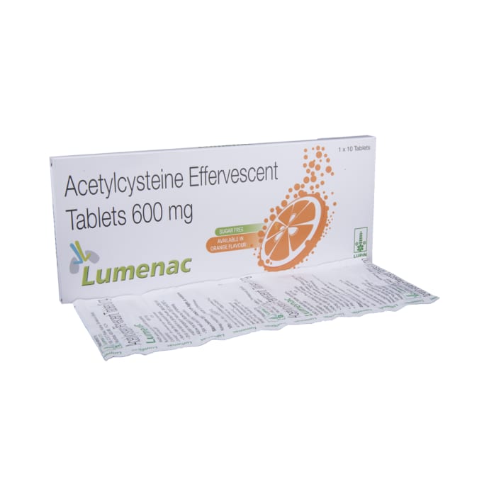 Lumenac 600mg Effervescent Tablet Orange (10'S)