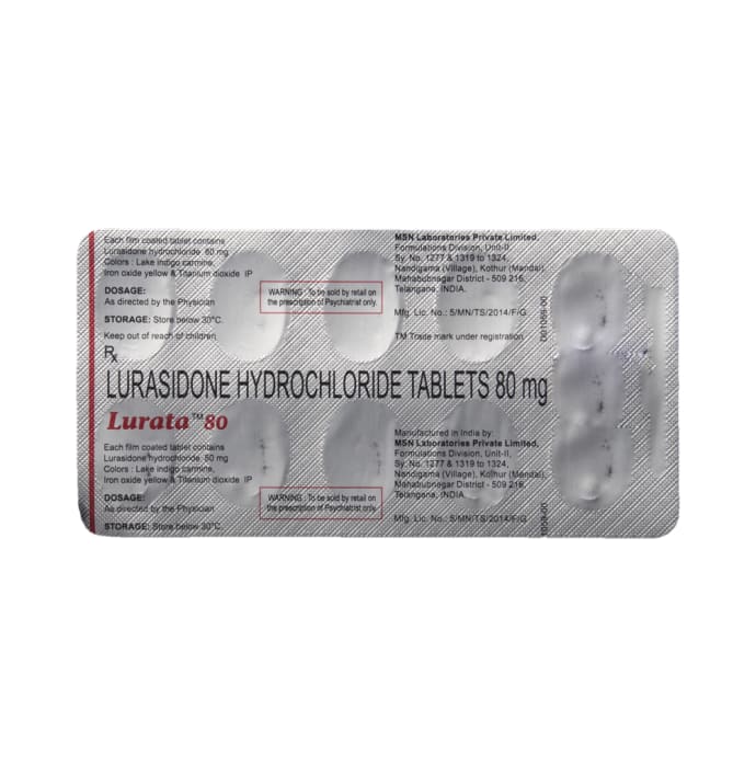 Lurata 80mg Tablet (10'S)