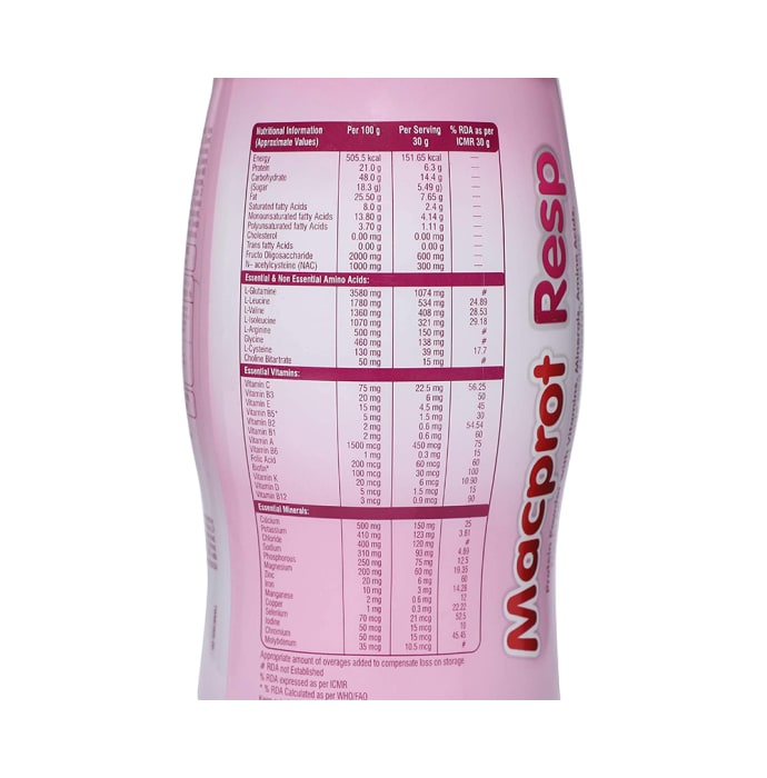 Macprot resp powder strawberry (200gm)