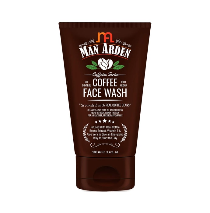 Man Arden Eccentric Grooming Combo (Hair Fibre Wax 50gm, Coffee Face Wash, Coffee Peel Off Mask and SPF50 Sports Sunblock Sunscreen 100ml Each) with Pouch