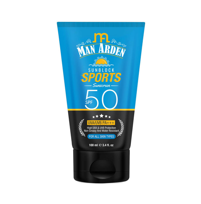 Man Arden Eccentric Grooming Combo (Hair Fibre Wax 50gm, Coffee Face Wash, Coffee Peel Off Mask and SPF50 Sports Sunblock Sunscreen 100ml Each) with Pouch