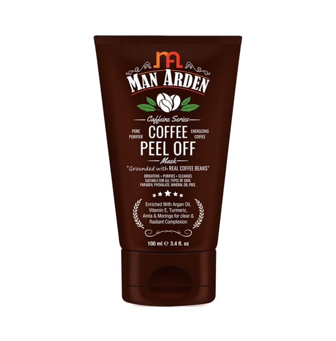 Man Arden Eccentric Grooming Combo (Hair Fibre Wax 50gm, Coffee Face Wash, Coffee Peel Off Mask and SPF50 Sports Sunblock Sunscreen 100ml Each) with Pouch