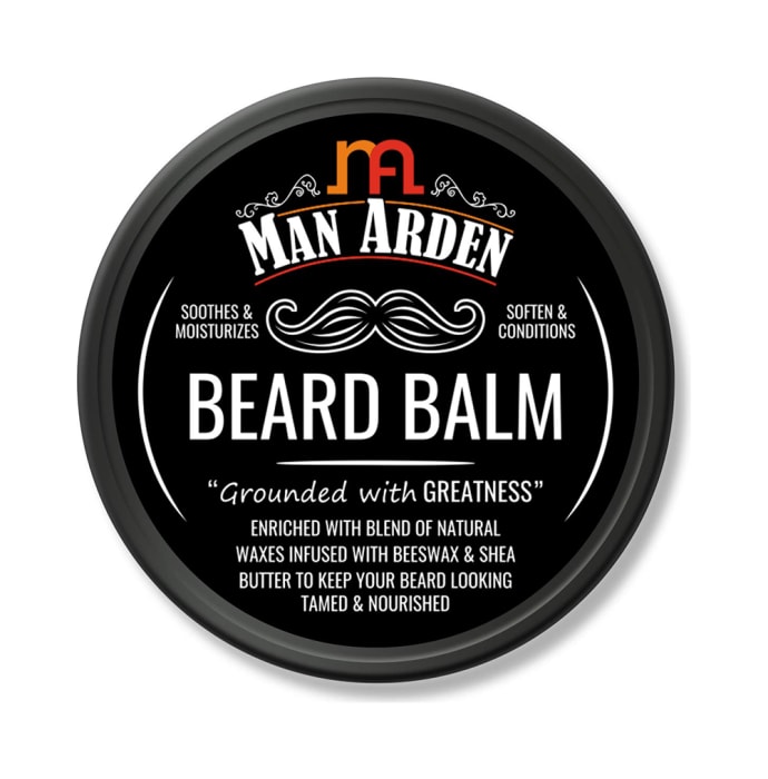 Man Arden The Dapper Dude Combo (Beard Oil Royal Oud 30ml, Beard Wax and Beard Balm 50gm Each and Beard & Face Wash 100ml) with Pouch