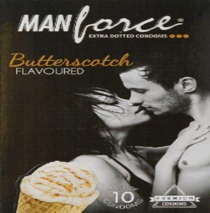 Manforce Extra Dotted Condom Butterscotch