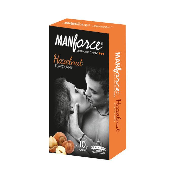 Manforce Extra Dotted Condom Hazelnut