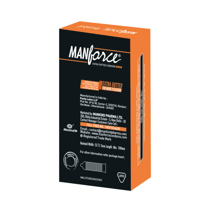 Manforce Extra Dotted Condom Hazelnut