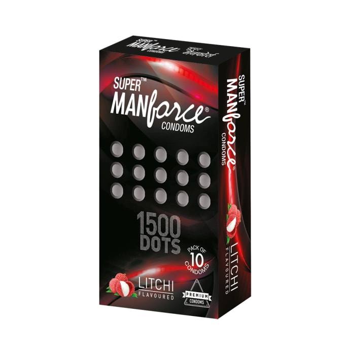 Manforce Super Manforce 1500 Dots Litchi Condom