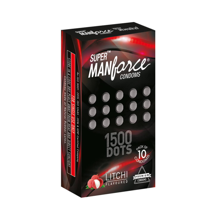 Manforce Super Manforce 1500 Dots Litchi Condom