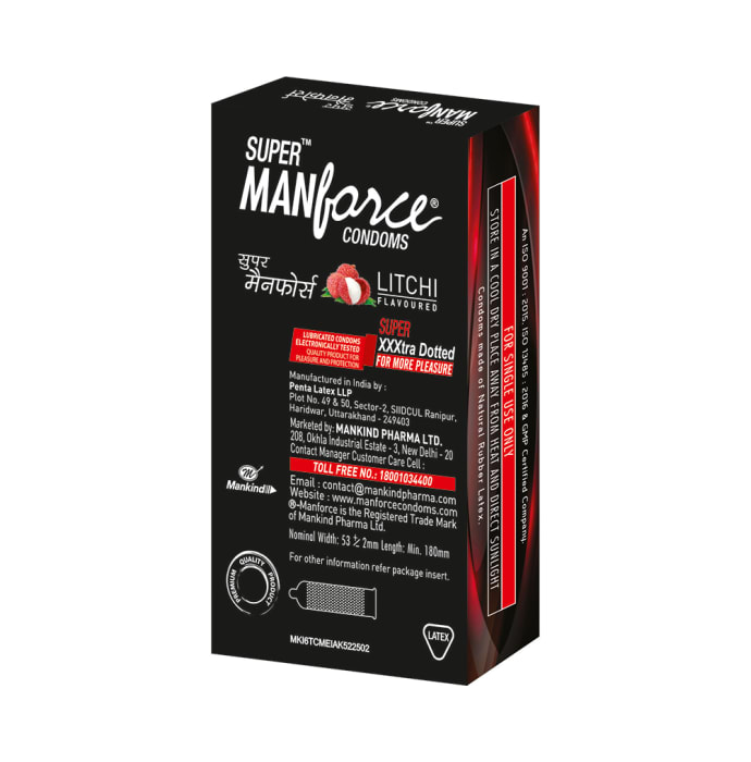 Manforce Super Manforce 1500 Dots Litchi Condom