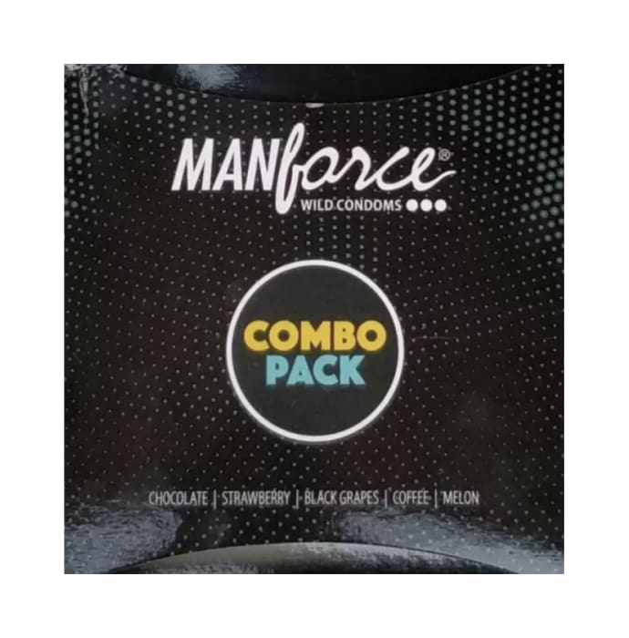 Manforce Wild Condom Combo Pack Chocolate, Strawberry, Black Grapes, Coffee, Melon