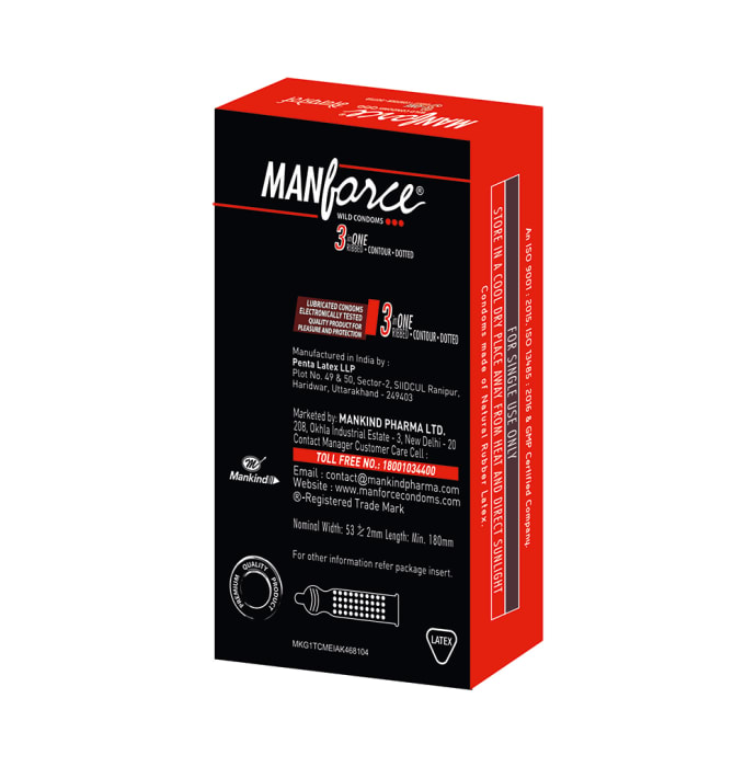 Manforce wild condom strawberry