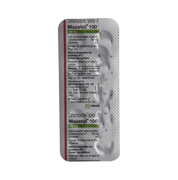 Mazetol 100mg Tablet (10'S)