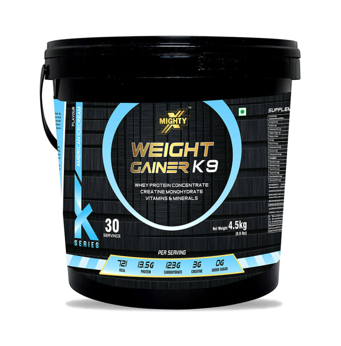 MightyX Weight Gainer K9 Powder American Ice Cream (4.5kg)