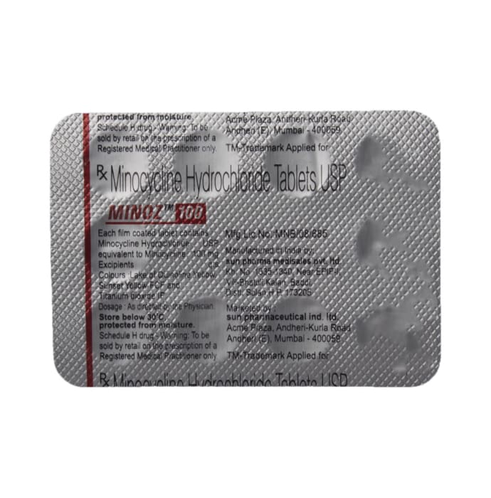 Minoz 100mg Tablet (10'S)