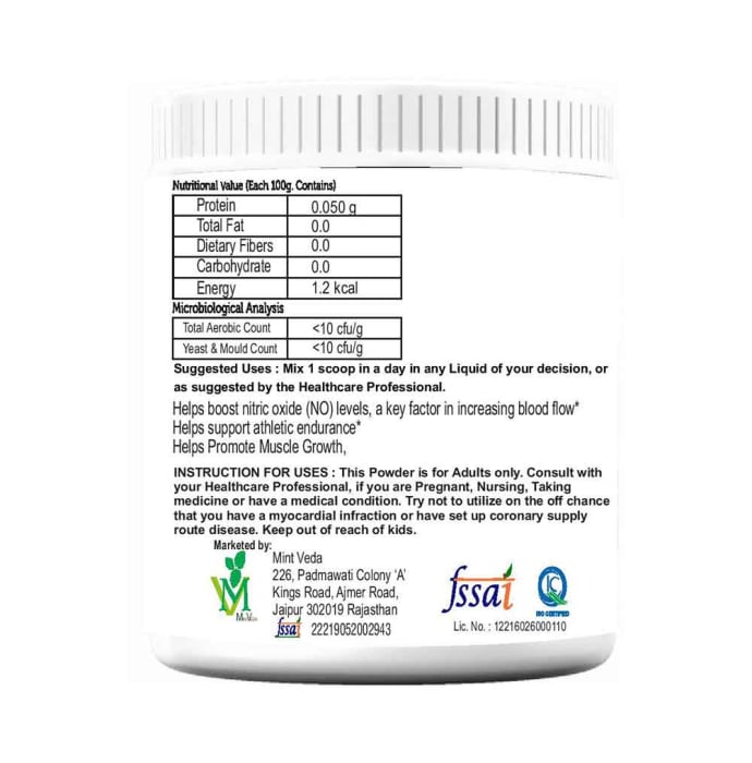 Mint Veda L-Arginine Powder (200gm)