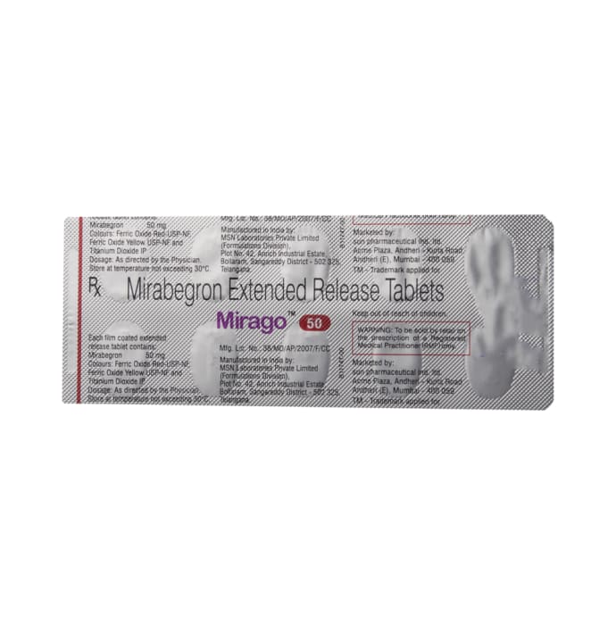 Mirago 50mg Tablet ER (10'S)