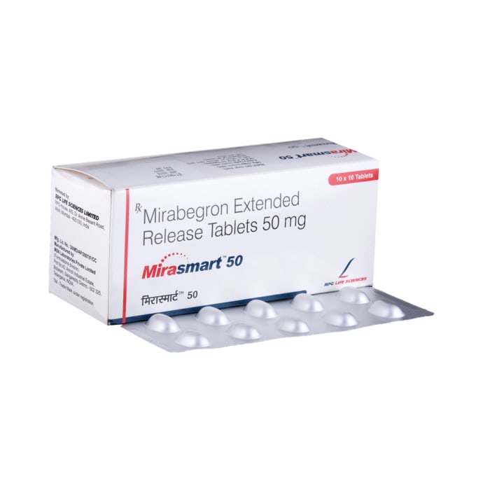 Mirasmart 50mg Tablet ER (10'S)