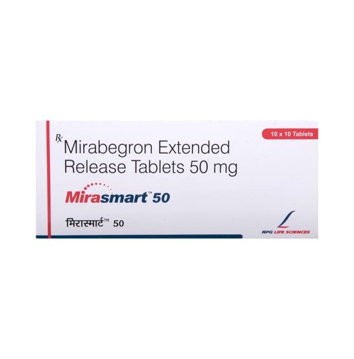 Mirasmart 50mg Tablet ER (10'S)