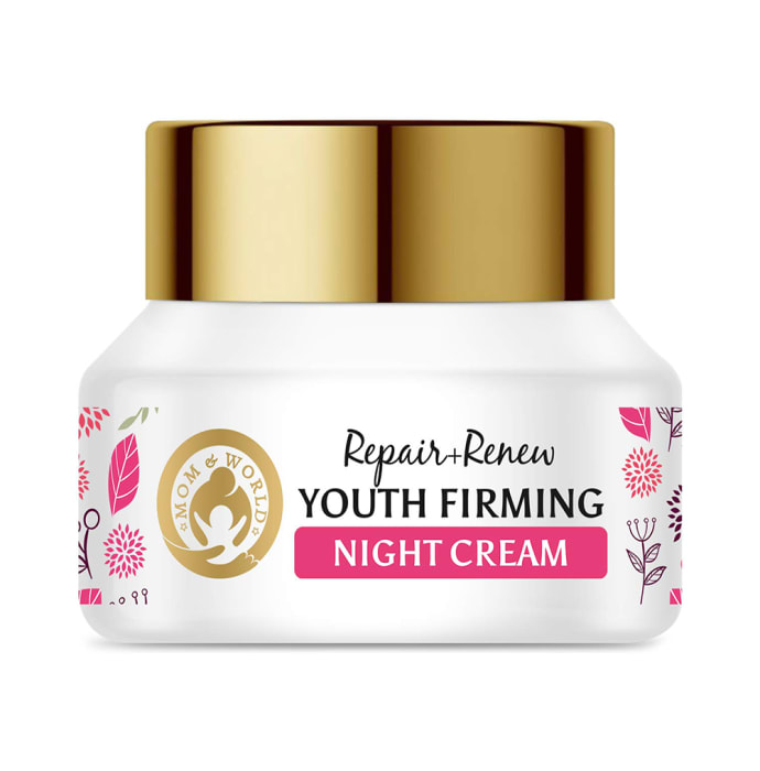 Mom & World Renew Plus Repair Combo (Youth Firming Night Cream 50gm, Youth Anti Aging & Firming Face Wash 100ml and Youth Night Repair Under Eye Serum 25ml)