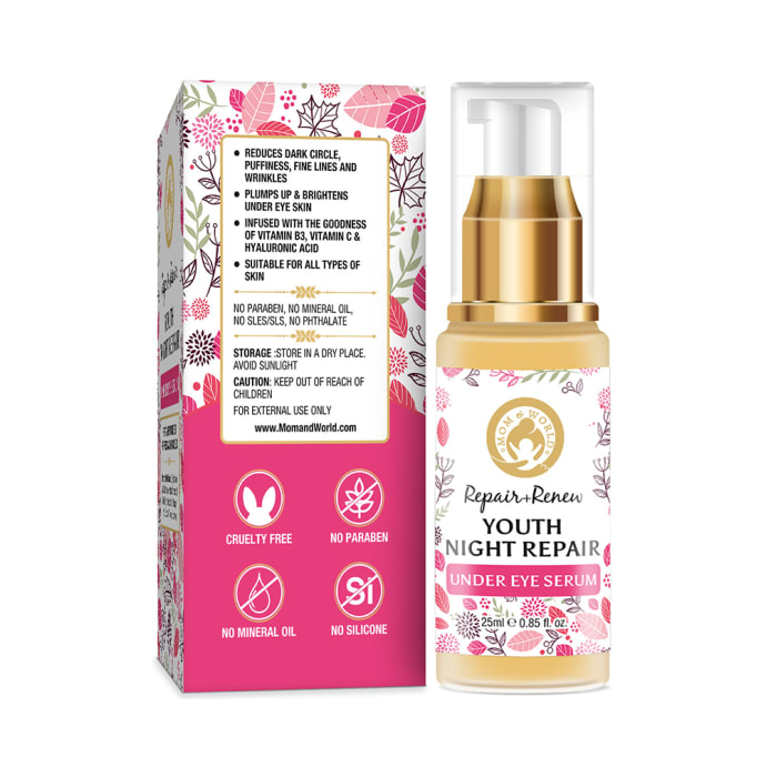 Mom & World Repair + Renew Youth Night Repair Under Eye Serum (25ml)