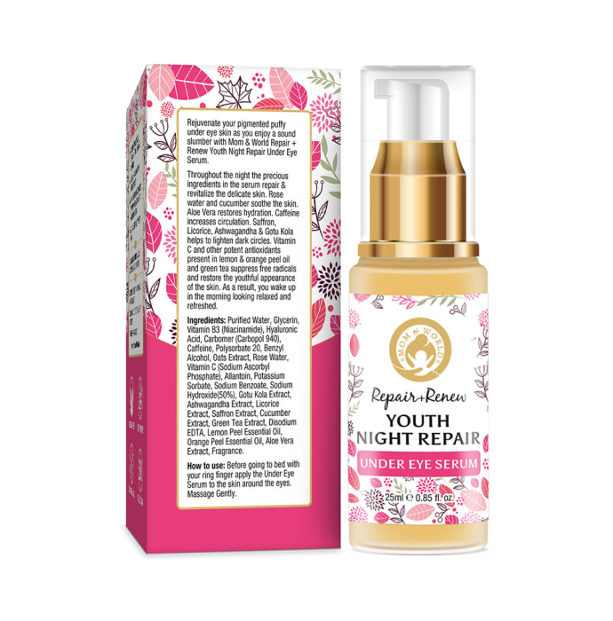 Mom & World Repair + Renew Youth Night Repair Under Eye Serum (25ml)