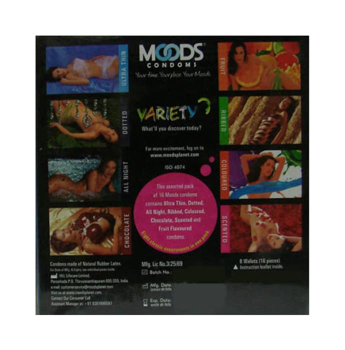 MOODS 8 Basic Variety Pack Condom