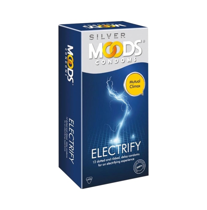 Moods silver electrify condom pack of 2