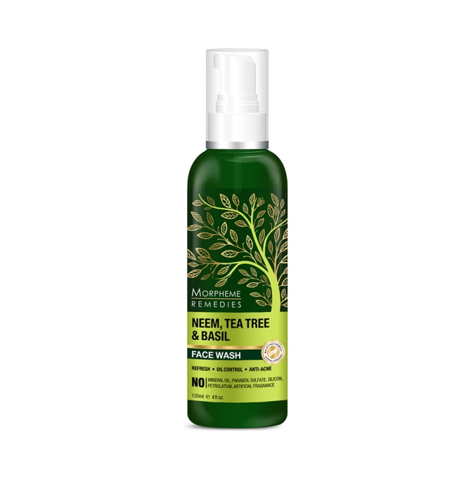 Morpheme Remedies Neem, Tea Tree & Basil Face Wash (120ml)