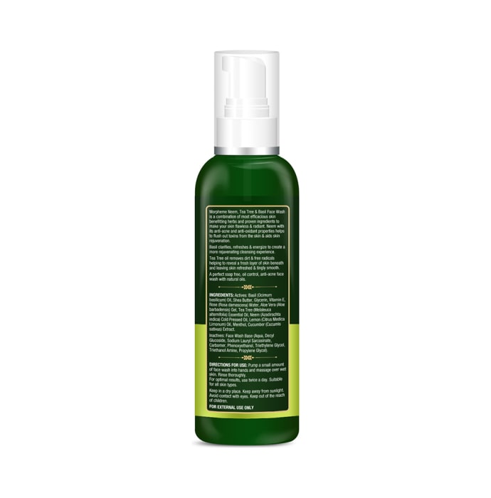 Morpheme Remedies Neem, Tea Tree & Basil Face Wash (120ml)