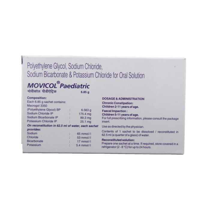 Movicol paediatric 6.85gm powder for oral solution