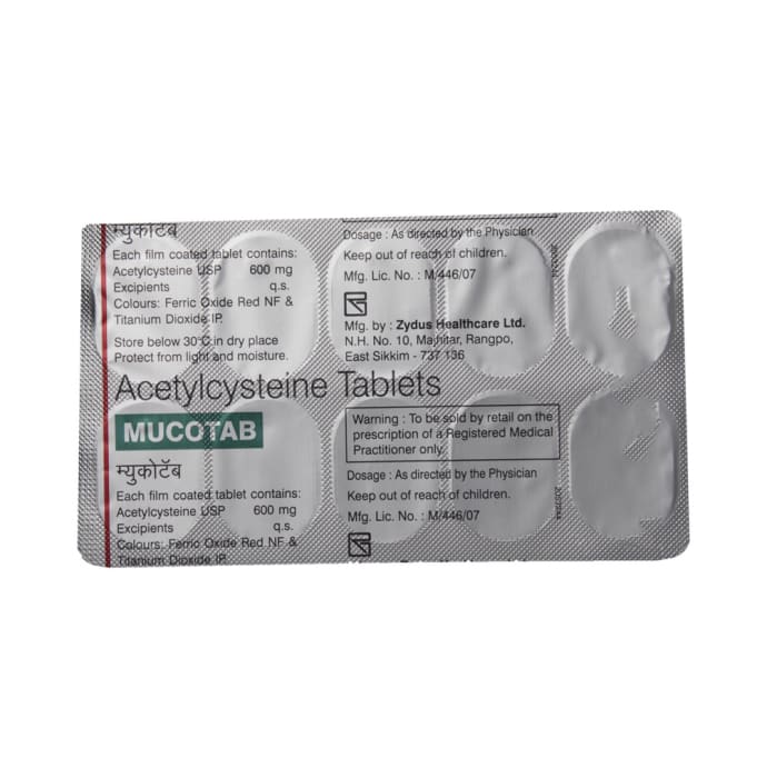 Mucotab 600mg Tablet (10'S)