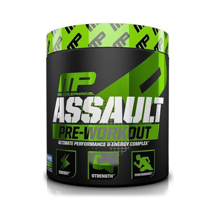 Muscle Pharm Assault Pre-Workout Powder Blue Raspberry (222gm)