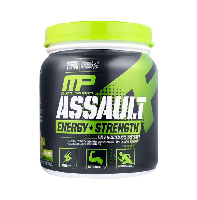 Muscle Pharm Assault Pre-Workout Powder Green Apple (345gm)