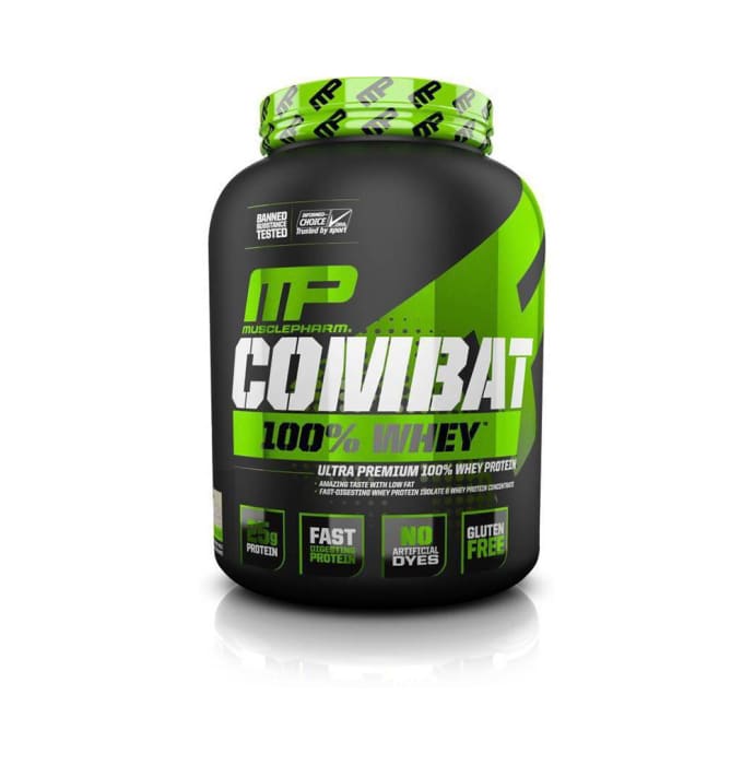 Muscle Pharm Combat 100% Whey Protein Powder Mocha Cappuccino (5lb)