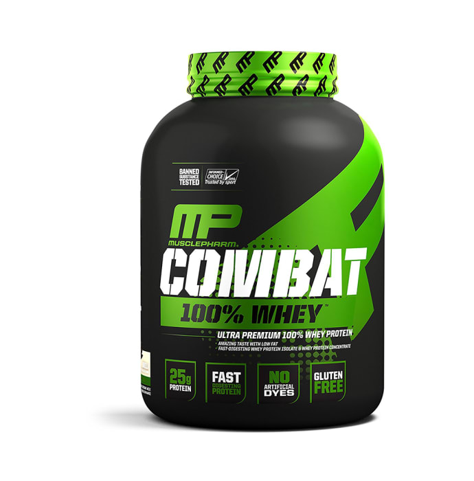 Muscle Pharm Combat 100% Whey Protein Powder Vanilla (5lb)