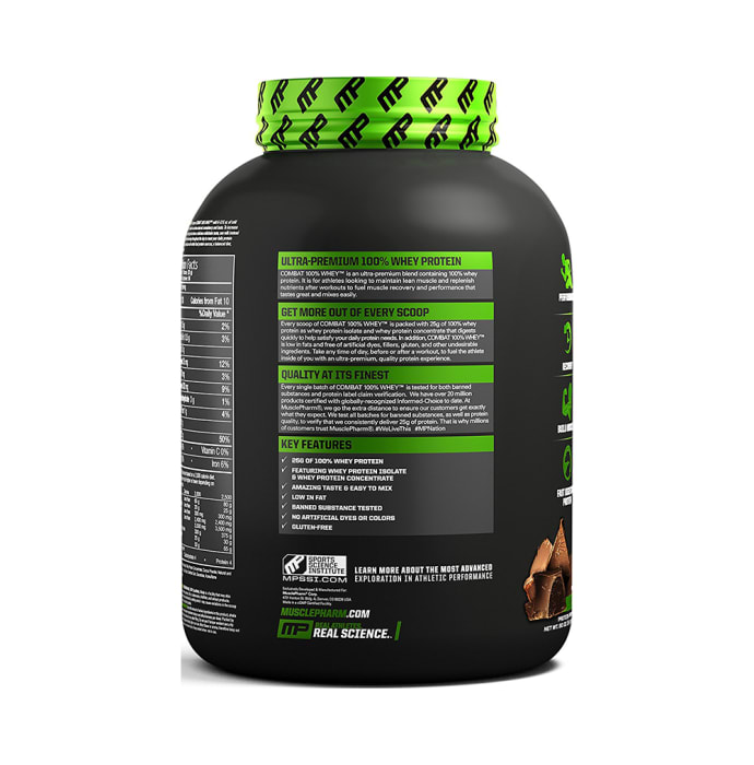 Muscle pharm combat protein powder milk chocolate