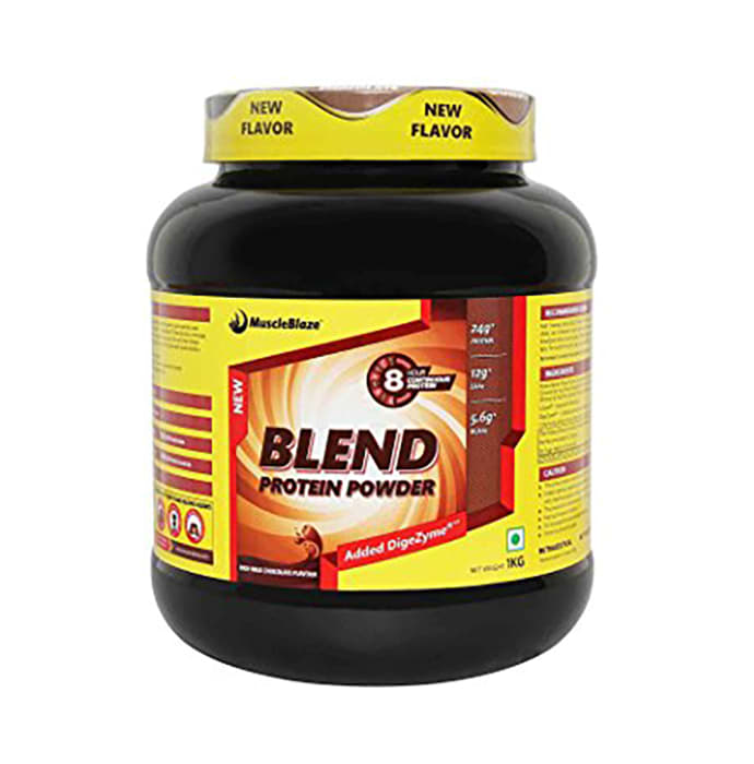 MuscleBlaze Blend Protein Powder Chocolate (1kg)