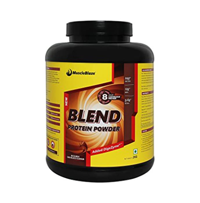 MuscleBlaze Blend Protein Powder Rich Milk Chocolate (2kg)