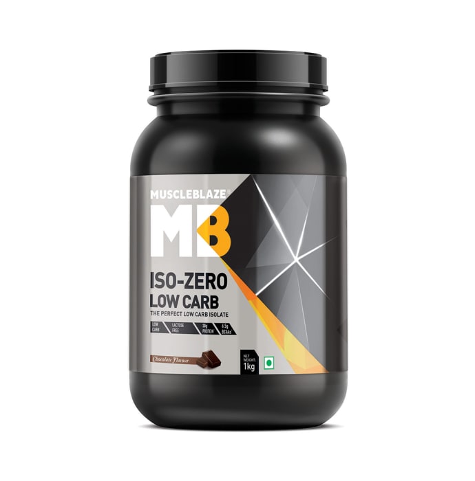 MuscleBlaze Iso Zero Low Carb Powder Chocolate (1kg)