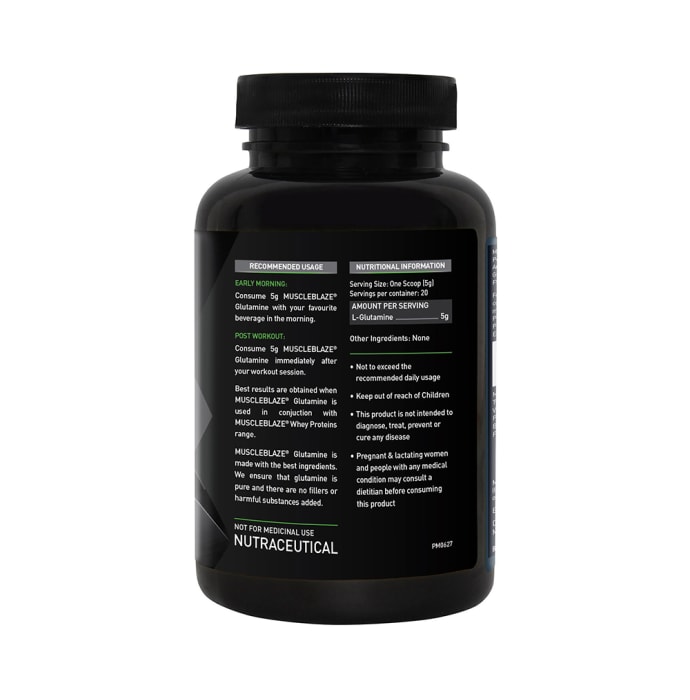 MuscleBlaze Micronized Glutamine Powder Unflavoured (100gm)