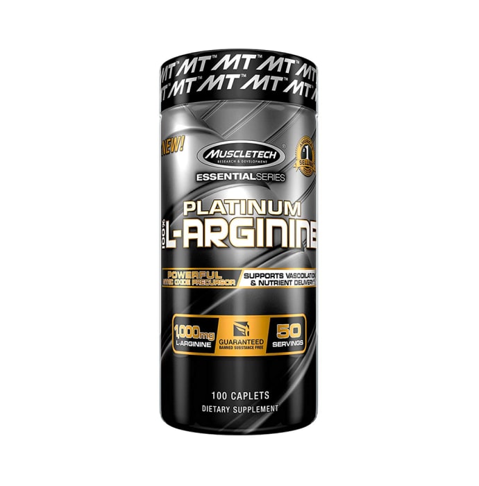 Muscletech Essential Series 100% Platinum L-Arginine 1000mg Caplet