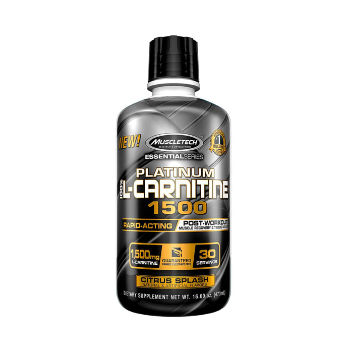 Muscletech Essential Series 100% Platinum L-Carnitine 1500 Citrus Splash (473ml)