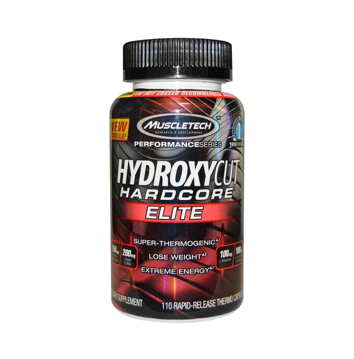 Muscletech hydroxycut hardcore elite performance series capsule unflavoured (110'S)