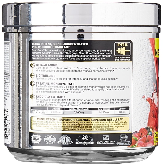 Muscletech neurocore pro series fruit punch