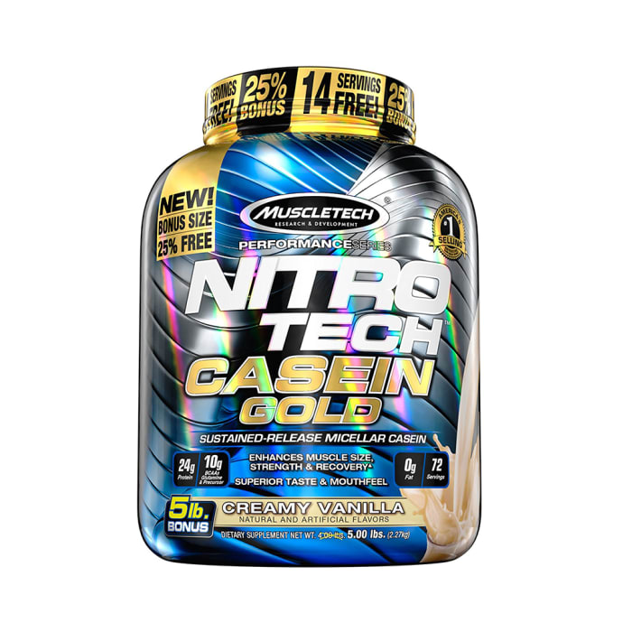 Muscletech Nitro Tech Casein Gold Creamy Vanilla (5lb)