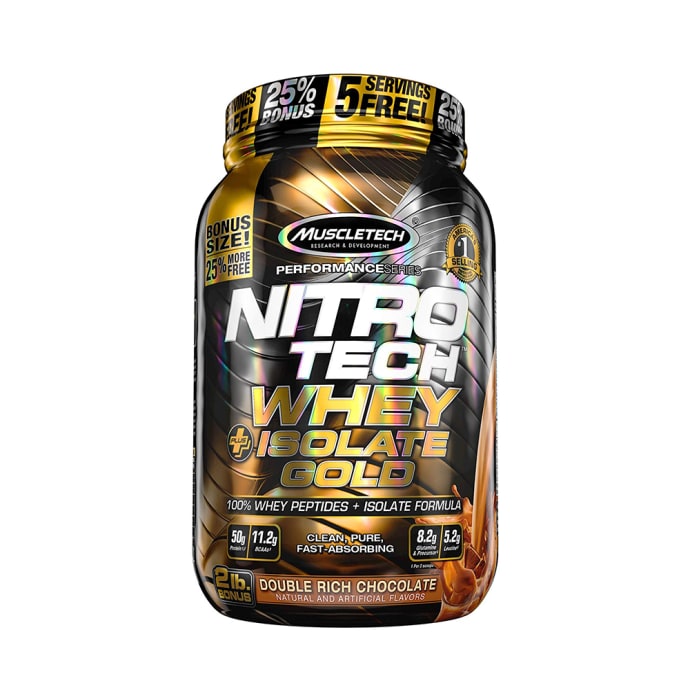 Muscletech Nitro Tech Whey Plus Isolate Gold Double Rich Chocolate (2lb)