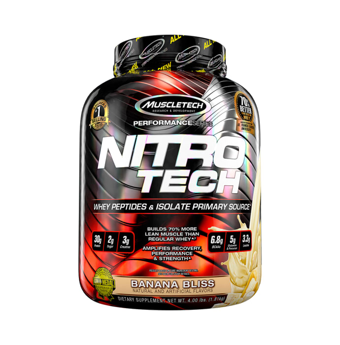 Muscletech nitrotech performance series banana bliss